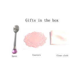 Creative Handmade Enamel Home Decration Enamel Flower Crystal Glass Coffee Tea Water Cup (32CL, Rose Blue)