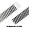 Desenda 24pcs Pencil Refills, 2.8mm Pencil Refills for Carpenter Pencils,