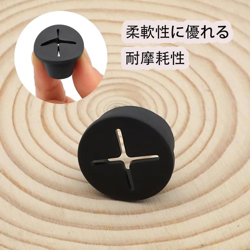 Wire Hole Cap Rubber Bushing 32mm Grommets Cable Management Desktop