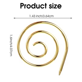 COMNICO Spiral Cable Knitting Needle, 6Pcs Stainless Steel Handmade Knitting Tool Practical Circular Knitting Needles Cable Needles for Knitting Shawl Pin Knitting Bent Tapestry Needles