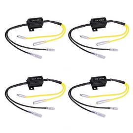 Gohantee LED Turn Signal Resistor, 12 V, 25 W, 6.8 Ohms, High Flu Prevention Resistor, Turn Signal Resistor, Pack of 4