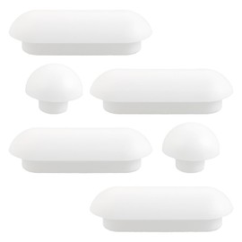 Tabanzhe Toilet WC Seat Buffer Set- 6 Pack Universal Gasket Toilet Seat Bumpers Noise Dampening Replacement Cushioning Pads Standard Toilet Seat Buffer Set(White)