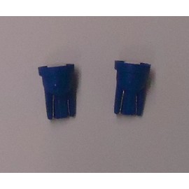 FANTASTICAR 2PC BLUE LED T10 W5W194 168 2825 192 1 SMD WEDEG LIGHT BULB LICENSE PLATE