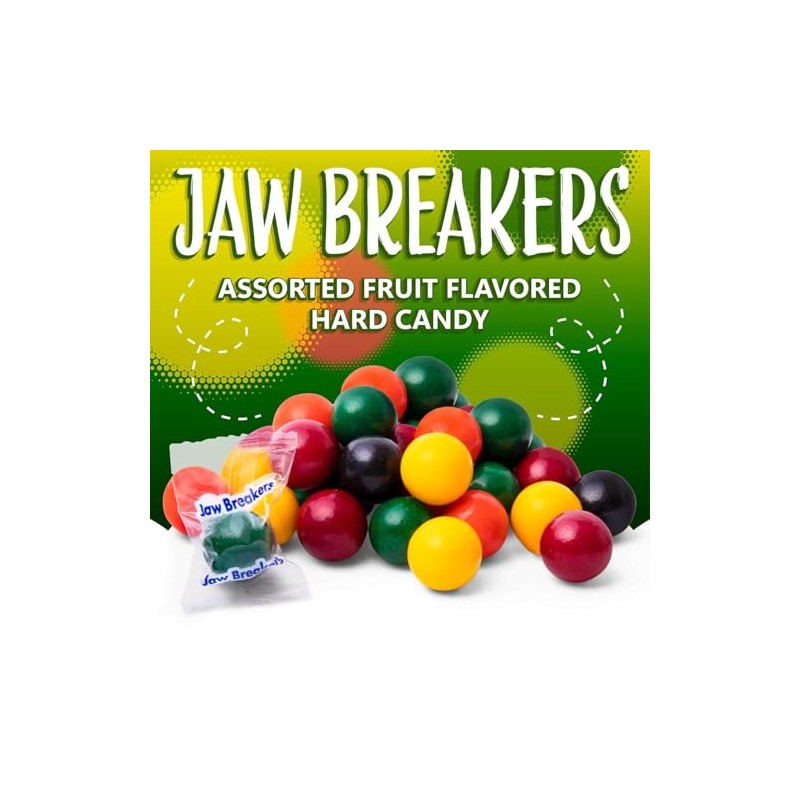 Jawbusters Jawbreakers Candy Bulk - 3 Pounds - Jaw Busters