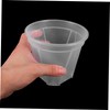 SUPVOX 10Pcs Root Control Flower Pots Transparent Plastic Nursery Planters