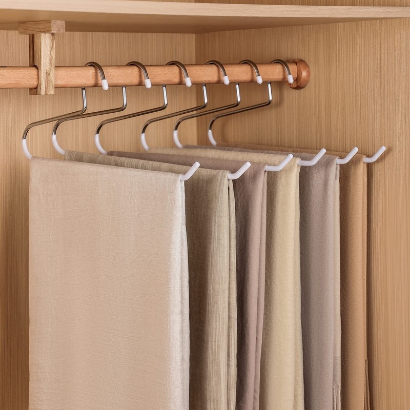 VASLIM 12 Pack Blanket Hangers Heavy Duty Black Vinyl Coated