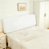 Stretch Jacquard Headboard Cover, Queen King Size Dustproof Slipcover