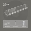 AITEE Vinyl Record Shelf Wall Mount: 6 Pack Acrylic Clear