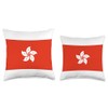 Hong Kong Flag MD Design Hong Kong Flag Throw Pillow,