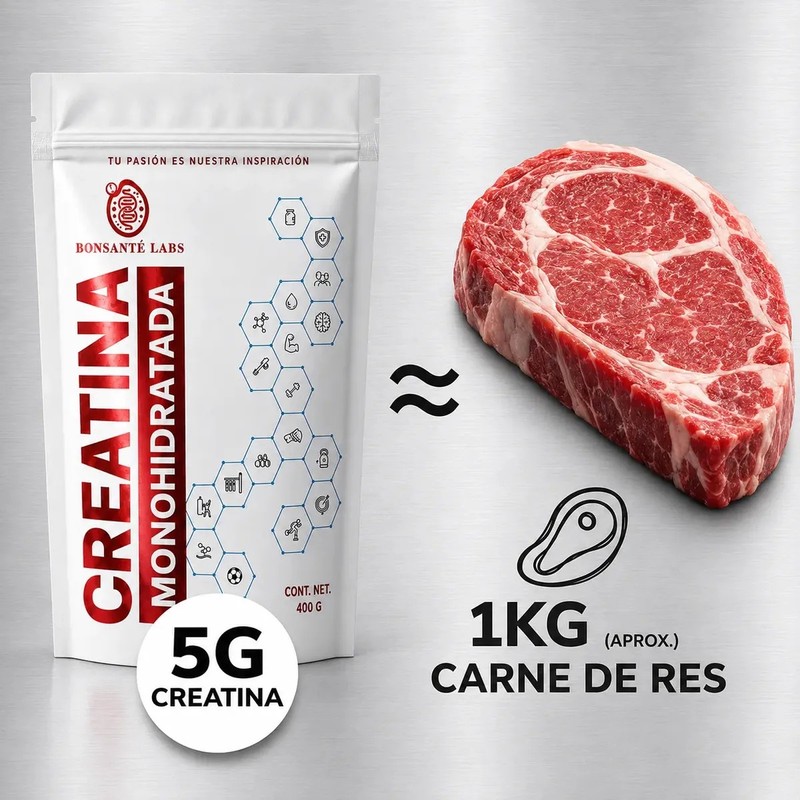Bonsantelabs Creatina Monohidratada En Polvo ultra fino