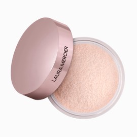 Laura Mercier Translucent Loose Setting Powder, Enlivens Fair to Medium Skin Tones, Color Correcting Pink Setting Powder, Tone-Up Rose Mini Size