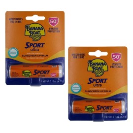 Banana Boat SPF Lip Balm – Built for Sports, Made for Sun 0.15oz (Pack of 8)