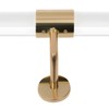 Handrail, 2 Pack Acrylic Staircase Handrails, Clear with Golden Brackets,