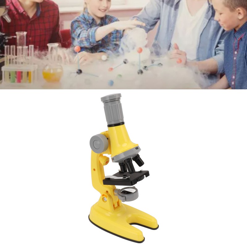Microscope for Kids 100X 600X 1200X Zoom LED Light Science