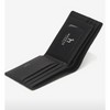 Hazzys (대구신세계)블랙 로고패턴 소가죽 반지갑 HJWA5E831BK Black Logo Pattern Cowhide