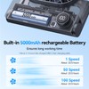 Desk Fan, 6.61''Ultra-thin 5000mAh Battery Powered Fan with Powerful Wind,100