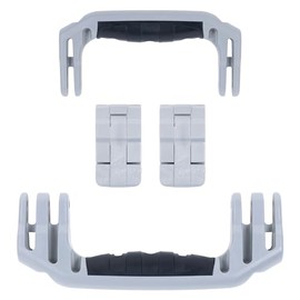 Pelican 1510 Replacement Handle & Latch Set by ColorCase - Silver Handles & Double Throw Latches