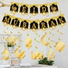 Perfeclan Eid Mubarak Banner Garland -Ornamente Ramadan Dekorationen hängen Wirbel