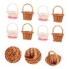 CAXUSD 12Pcs Miniature Woven Baskets for Party Favors Rustic Small