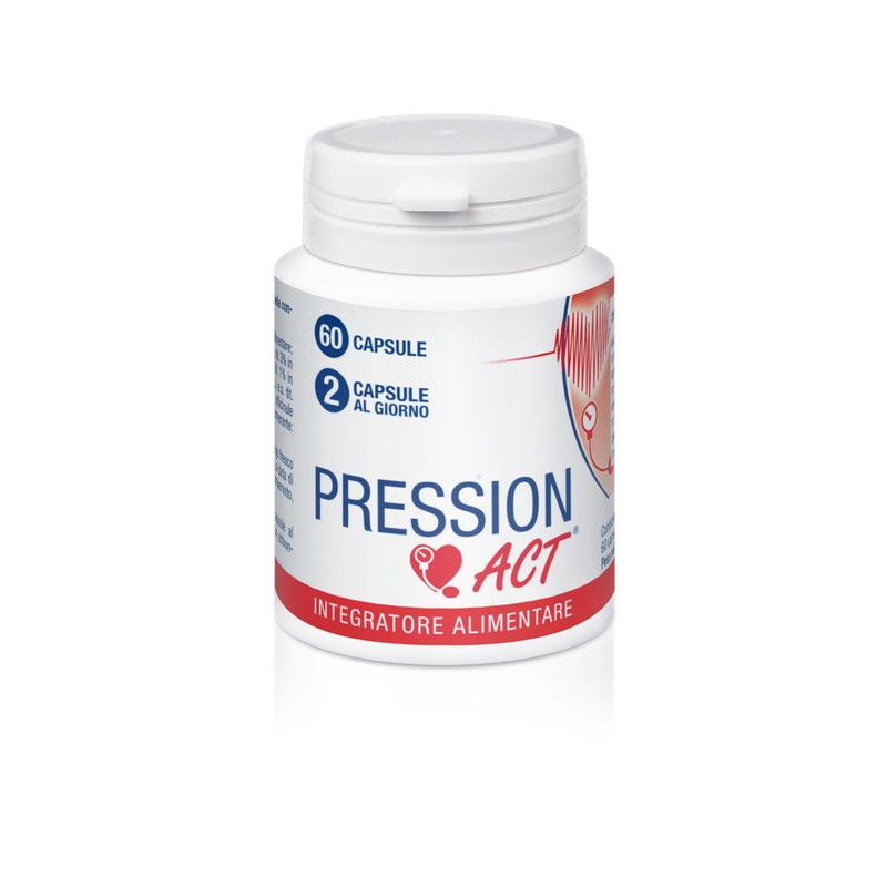 Pression Act, Integratore Alimentare per la Pressione Arteriosa, 60 Capsule