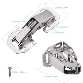 JUTOSU Sliding Hinges Concealed Hinges Net Hinges Door Hinges Furniture Sliding Hinges Securing Hardware Concealed Hinges Cabinet Window Hinges Cabin Joints for Repairing and Fixing Windows/Doors