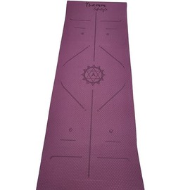 Yoga Mat (183 x 61 cm) Including Carry Strap - Gymnastics and Fitness Mat Extra Non-Slip in 6 mm Thickness - Sports and Yoga Mat for Gym, Workout and Yoga - Sports Mat for Home (Pink)