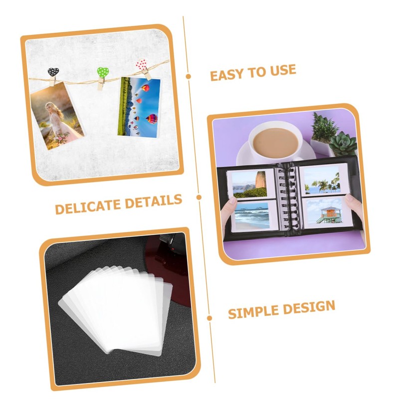 Operitacx 100pcs Photo Laminating Sheets 3 X8mil Waterproof Plastic Laminating