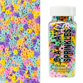 VoKaSar Flower Sprinkles Edible Flowers for Cake Decorating Cream Sprinkles Candy Baking Edible Cake Decorations Cupcake Topper Cookie Donut Dessert Decoration, Wedding Party Chirstmas Supplies