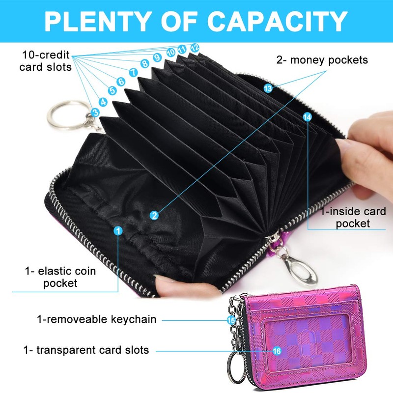 Card Wallet Credit Card Holder RFID Blocking Wallet, Credit Card
