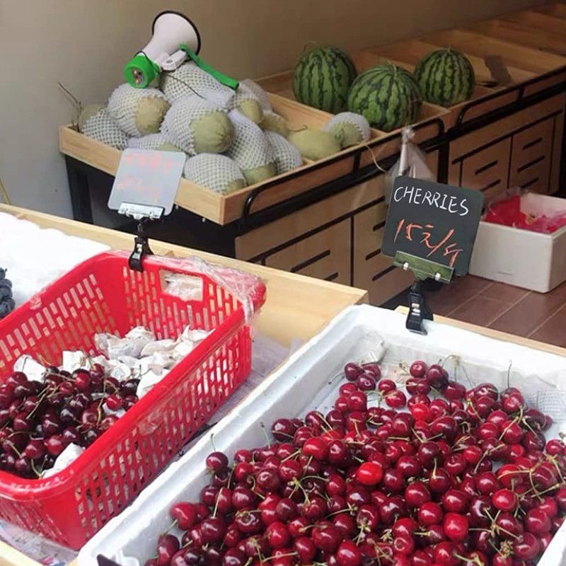 6PCS Plastic Rotatable Commodity Sign Price Tag Label Display Clip