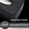 Sandinal Classic Black PU Leather Car Tissue Holder, Rectangular Wipes