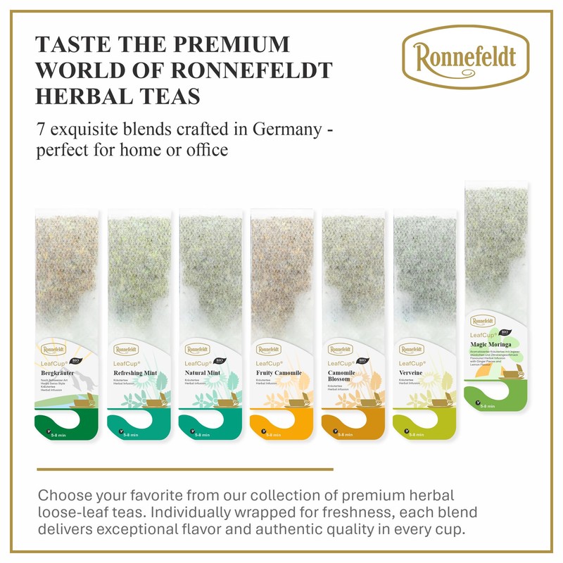 Ronnefeldt LeafCup Magic Moringa – Herbal Chai with Ginger, Moringa