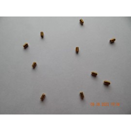 Unbranded BRASS SOCKET SET SCREWS. 10/32 x 5/16" CUP POINT. 10 PCS. NEW