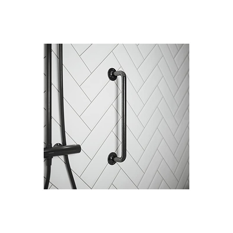 Rothley Grab Rail Mobility Disability Aid - Pewter Handle Bathroom