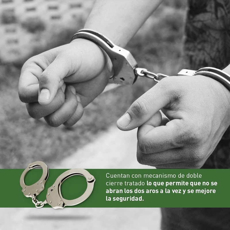 Shoke Genuine Police Handcuffs - Chain Lock with Lock -