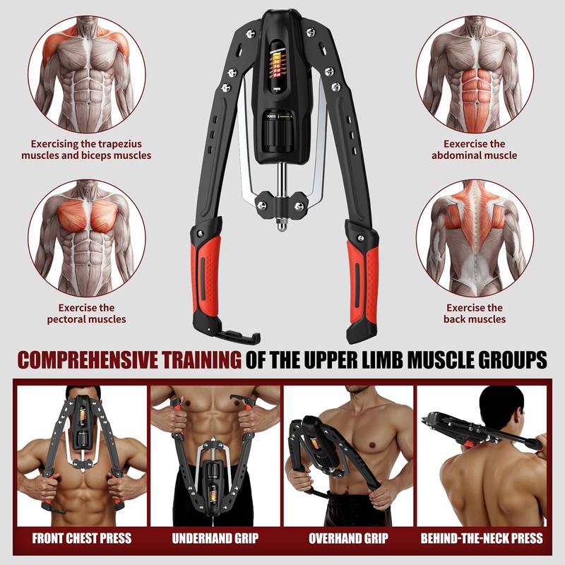 VIOMACHFIT Twister Arm Trainer,Adjustable Hydraulic Arm Exerciser with Protection Cover