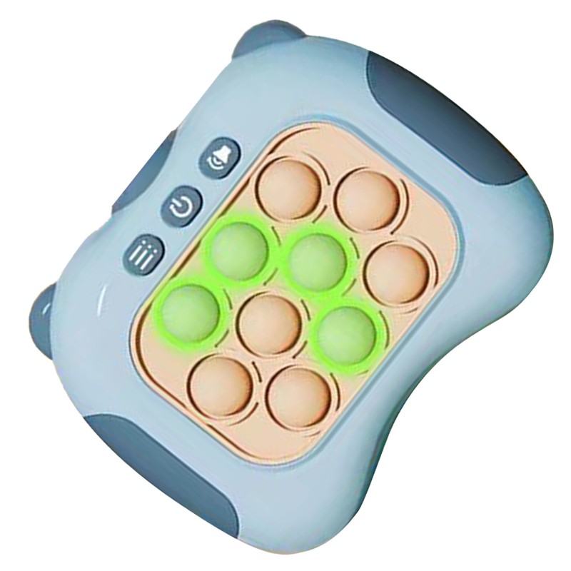 Quick Push Bubbles Game Toy Educational Decompression Light Up Pop