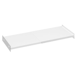 blitzlabs Large Expandable Closet Shelf Organizer with Strong Sticker, Adjustable Storage Metal Shelf for Cabinet Pantry Wardrobe Cupboard Kitchen, 15.8" x 26",1pack