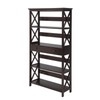 Convenience Concepts Oxford 5 Tier Bookcase with Drawer, Espresso