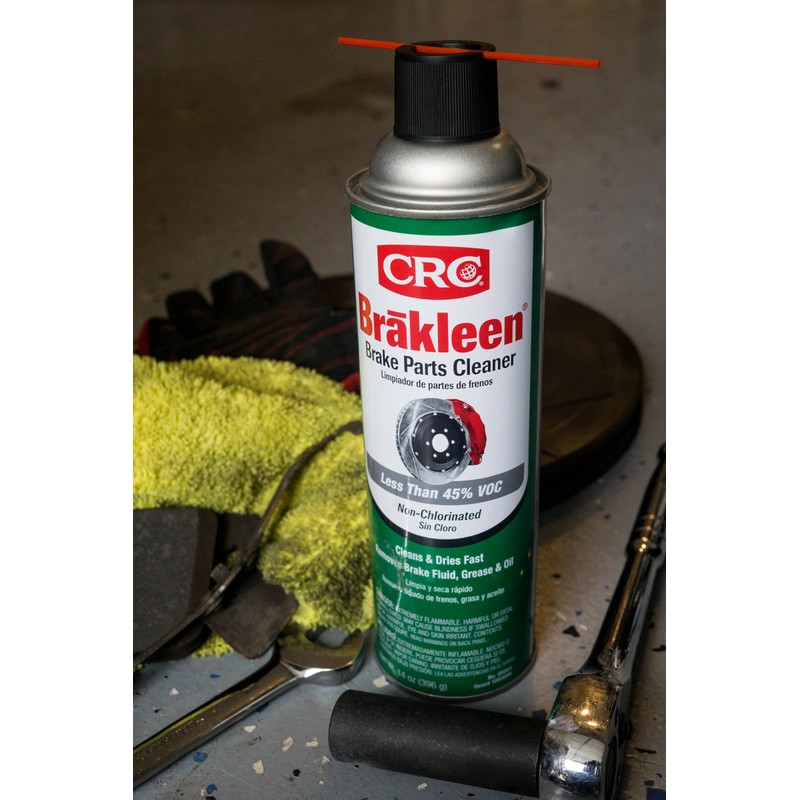 CRC (05084-12PK) Brakleen Non-Chlorinated Brake Parts Cleaner - 14 oz.,