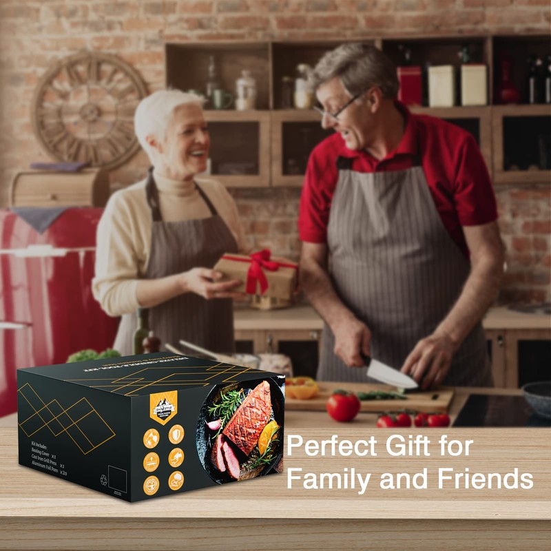 SHINESTAR Cast Iron Griddle Press with 12-Inch Melting Dome for