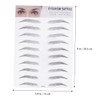 minkissy Women Eyebrow Sticker 2pcs Imitation Artificial Eyebrow Transfer Stickers