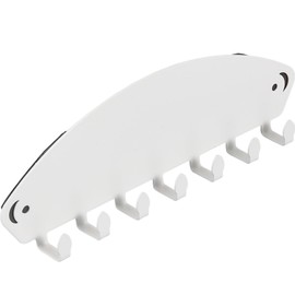 UMJCWELL Magnetic Kitchen Tool Hooks 7 Rows White Refrigerator Washing Machine Bathroom Floating Storage White