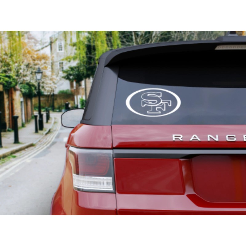 Unbranded San Francisco 49ers Vinyl Decal - Black, 4"