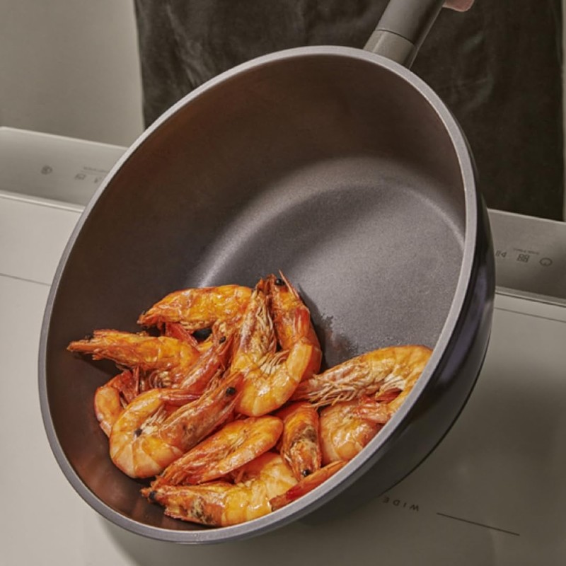 CUCKOO 11 in Kyndell Nonstick Ceramic Wok Pan, Induction Compatible