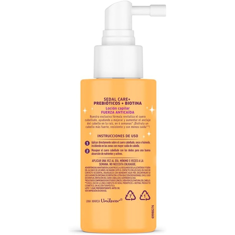 Loción Capilar Sedal Prebióticos + Biotina 100 ml – Reduce