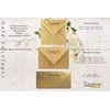 100 Pack 6” x 6” Gold Envelopes Square 155mm x