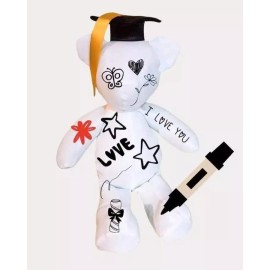 CB Peluche Oso Graduación Para Pintar 5 Pzs