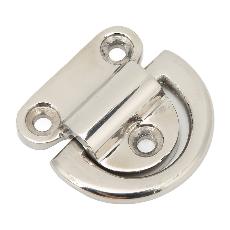 Stainless Steel Marine Folding Pad Eye Cleat Heavy Duty D