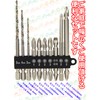 E-Value BS-6 Hex Shank Drill Bit Set of 10